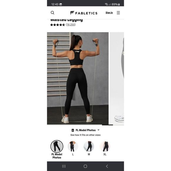 Small  Fabletics Black On The Go PowerHold High Waist Leggings - Picture 6 of 10